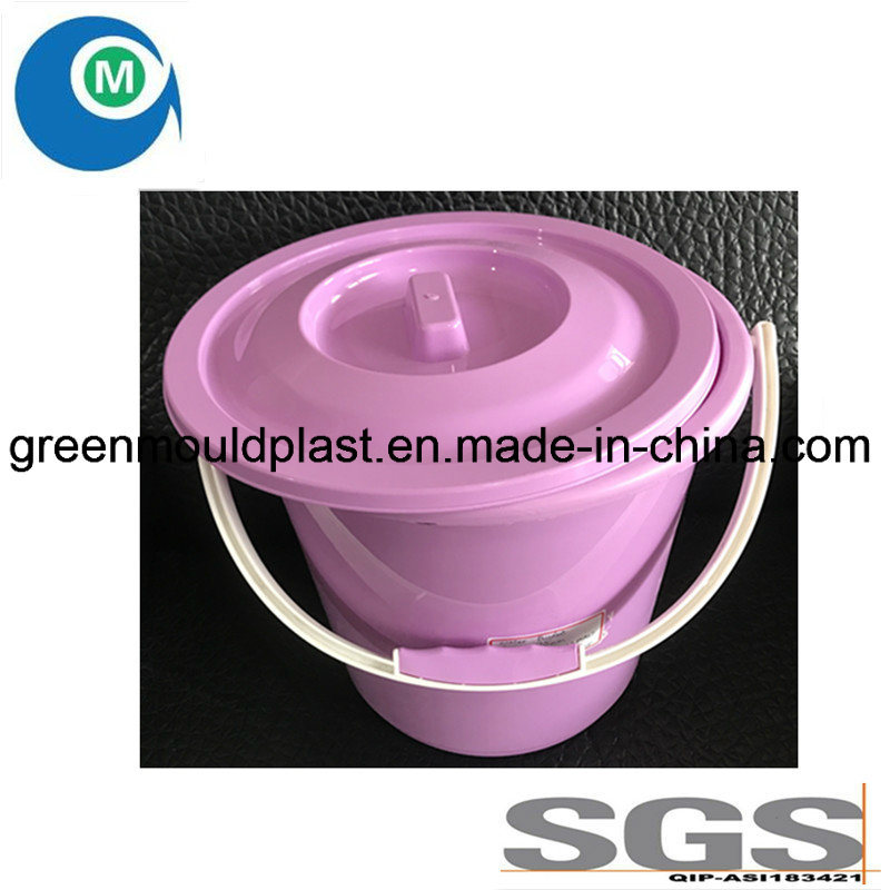 OEM Dia310*275mm Plastic Injection Water Bucket Mould with Lid