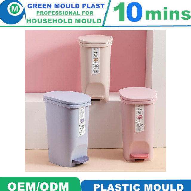 OEM New Vision House Use Injection Plastic Trash Bin Mould