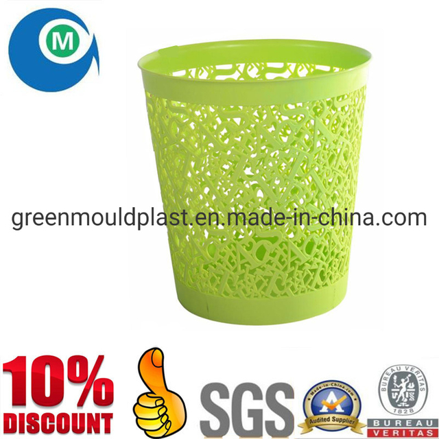 OEM Injection Plastic Hollow-Carved Design Dustbin Mould