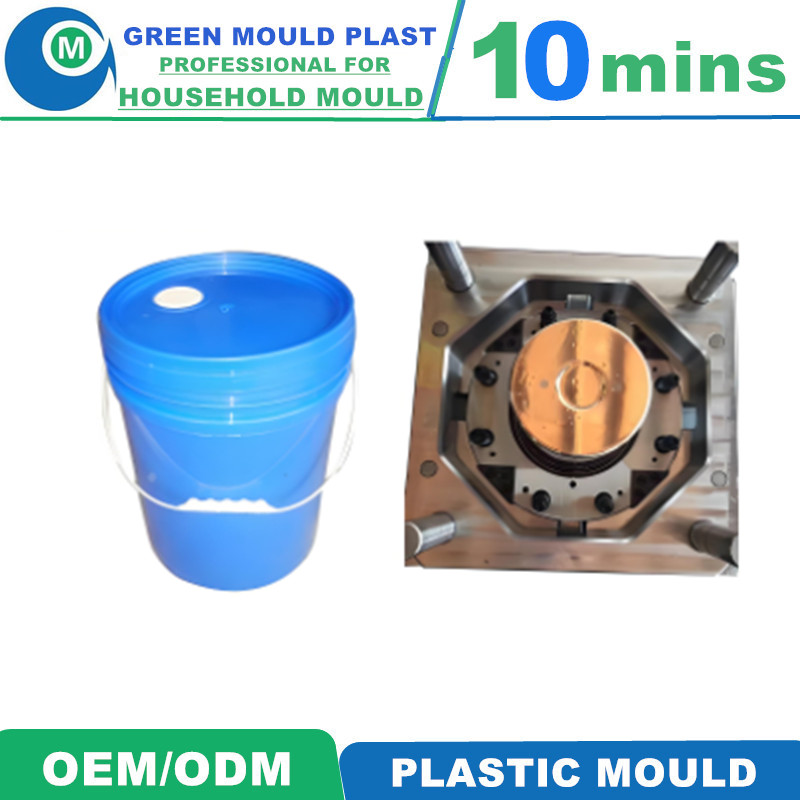 Various Styles of High-Grade Domestic Plastic Paint Bucket Molds