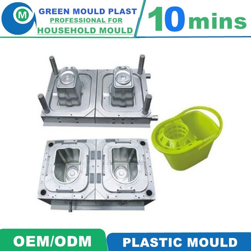 Hot Sale High Quality Factory Price Plastic Mop Bucket Injection Mould Manufacturer