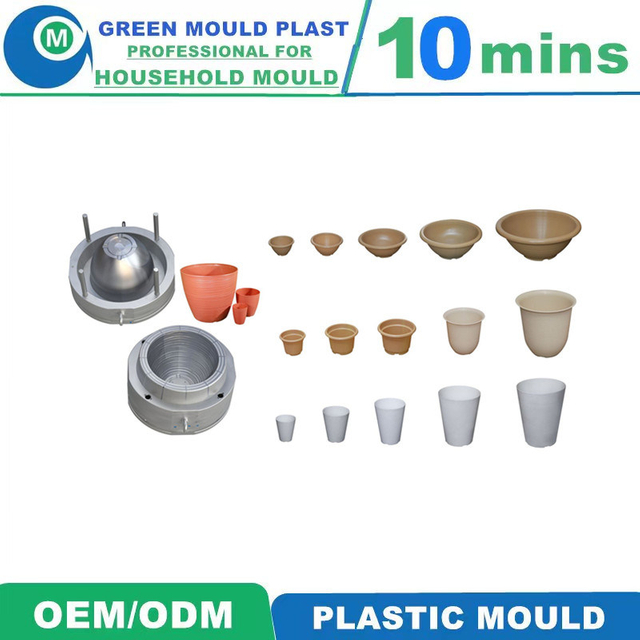 European Style Succulent Plastic Injection Moulding Flower Pot Mold