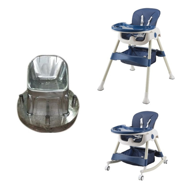 Taizhou Hot Selling Plastic Toy Moulds Baby Eating Seat with Tray Chair Mold Used Kids Chair Moulding