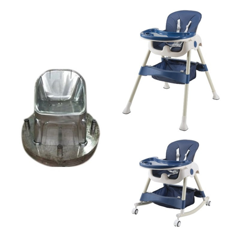 Taizhou Hot Selling Plastic Toy Moulds Baby Eating Seat with Tray Chair Mold Used Kids Chair Moulding
