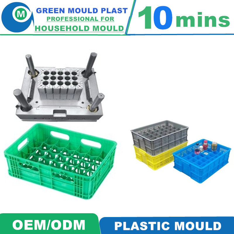 Plastic Vegetable Crates Mould Stackable Plastic Mold Milk Crate Injection Mold