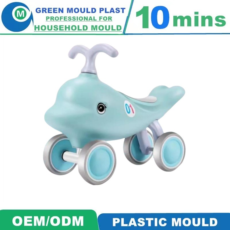 Precision Injection Plastic Mould Baby Toy Mould Kids Plastic Sliding Toy Car Mold Baby Swing Car Mould Factory Manufacturer