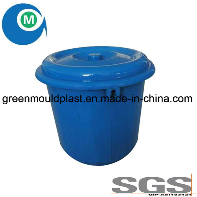Widely Used Plastic Injection Water Bucket Mould with Cover