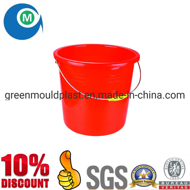 Injection Household Mold Plastic Water Bucket with Handle Mould