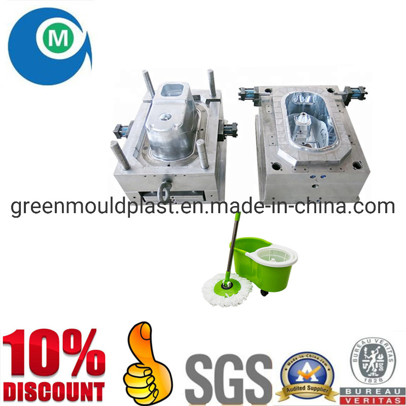 Plastic Microfiber Flat Washing Cleaning Mop Bucket Mould for Selling