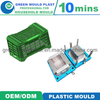 Injection Plastic Rattan Folding Crate Mould Supplier Taizhou