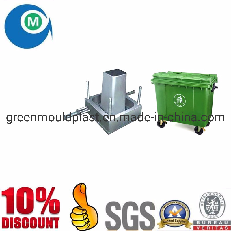 OEM Injection Plastic Mould 4 Slider Mould Structure Dustbin Mold