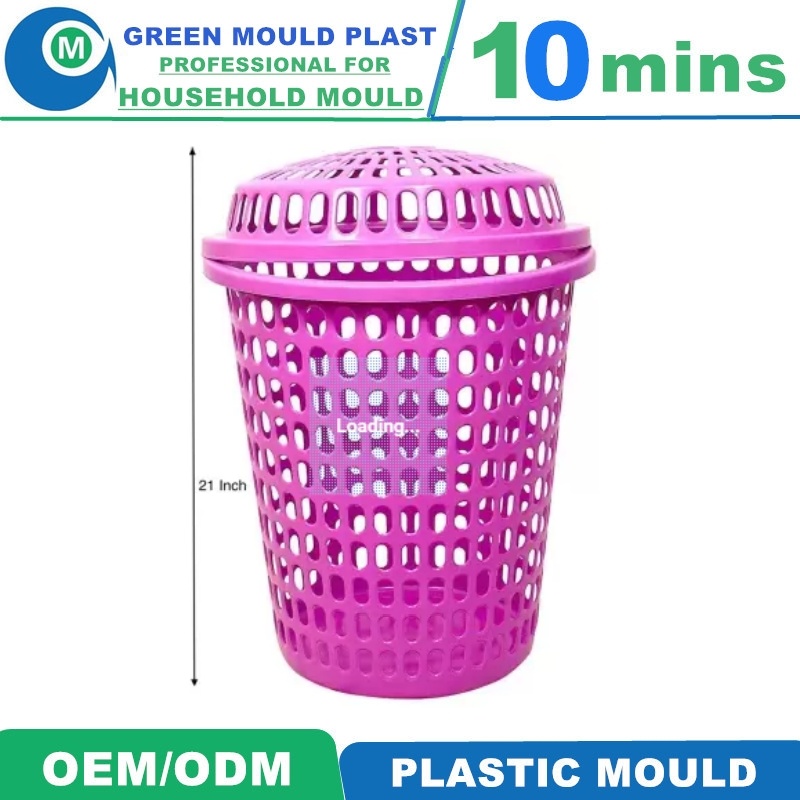 Household Injection Plastic Laundry Basket Mould Manufacturer