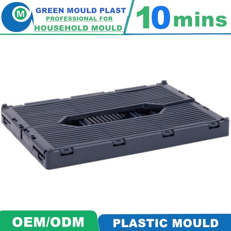 Mould Mold High Quality Injection Plastic Mould Folding Black Crate Mould with Factory Price