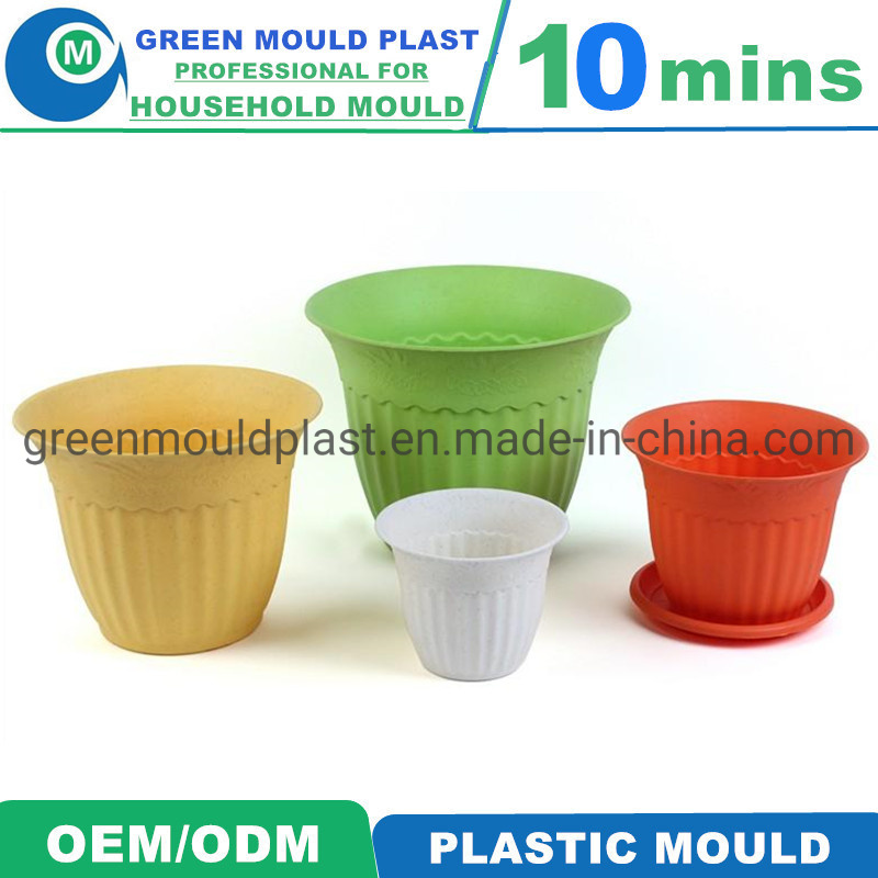 China Mould Factory Plastic Injection Rattan Flowerpot Mould Making