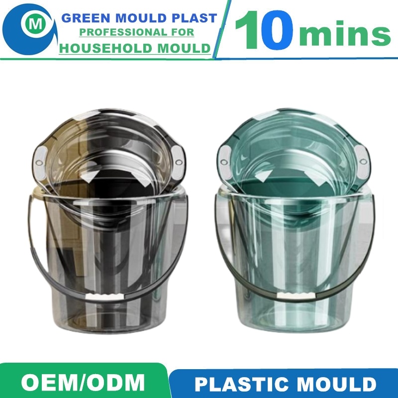Lucency Mirror Polish Bucket Injection Plastic Mould for Storage Cloth Water