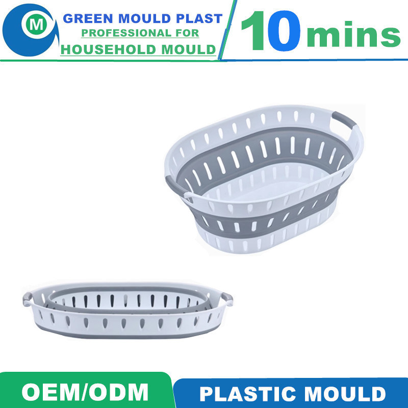 Cheap High Quality Made in China Taizhou Huangyan Dirty Clothes Basket Basket Mould Laundry Basket Injection Mold
