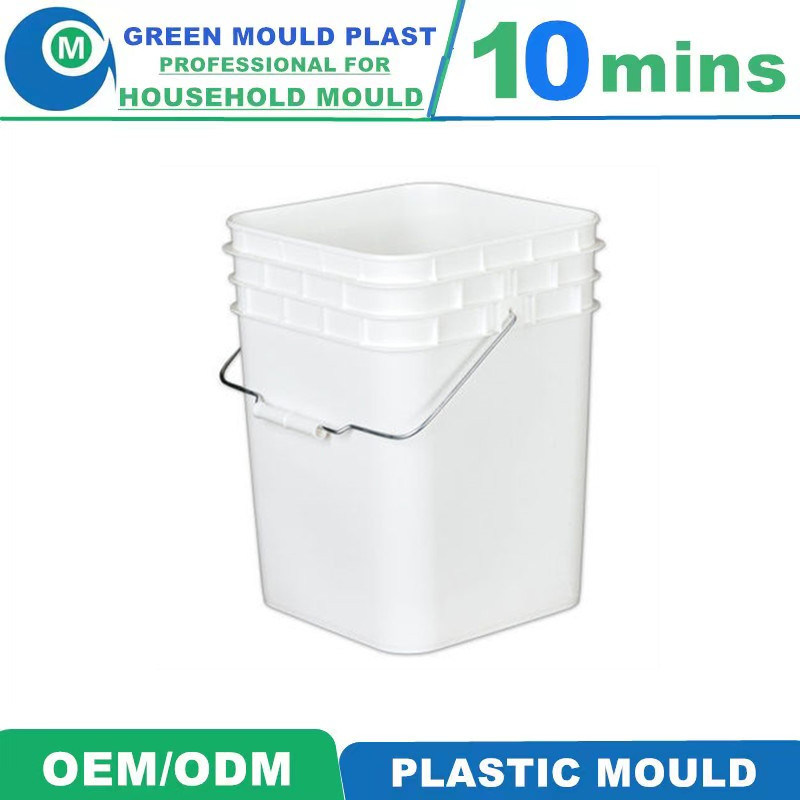 Customized High-Quality Plastic Injection Paint Bucket Molds
