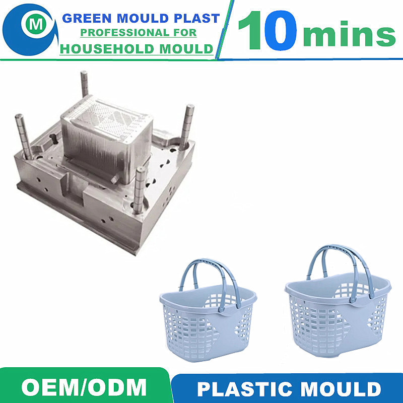 Direct Factory Custom Plastic Shopping Hand Basket Injection Mould Household Basket Tooling Manufacture China Factory
