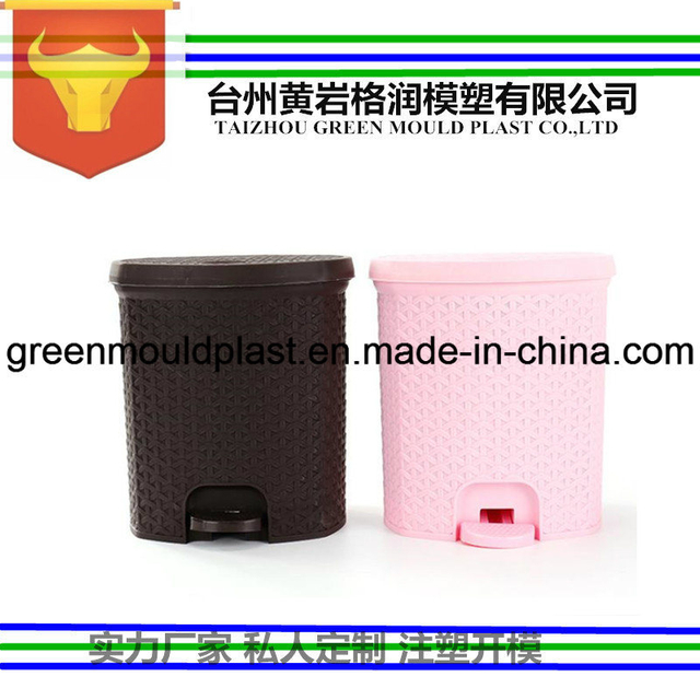 High Polished Dustbin Bucket Plastic Injection Mould Technical