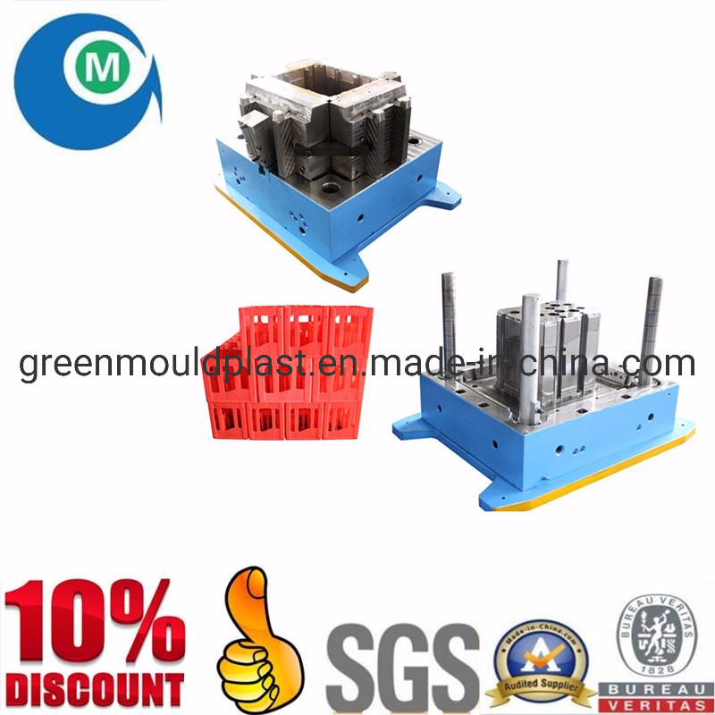 High Quality 24 Bottles Plastic Beer Crate Bottle Box Injection Mould