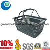 Hot Sale Supermarket Shopping Plastic Basket Mold with 4 Wheels