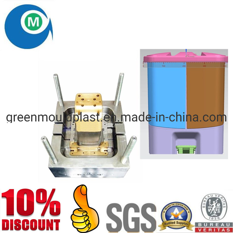 Customized Injection Plastic Pedal Dustbin Mould