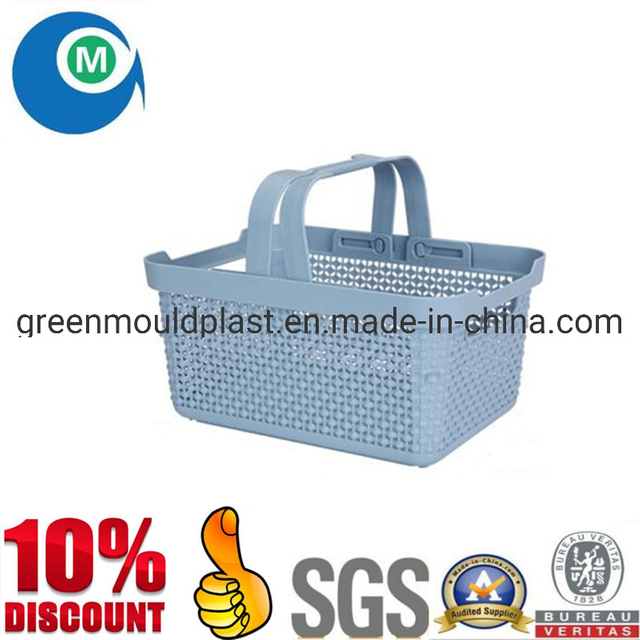 High Quality Creative Design Plastic Gray Rattan Basket Mould