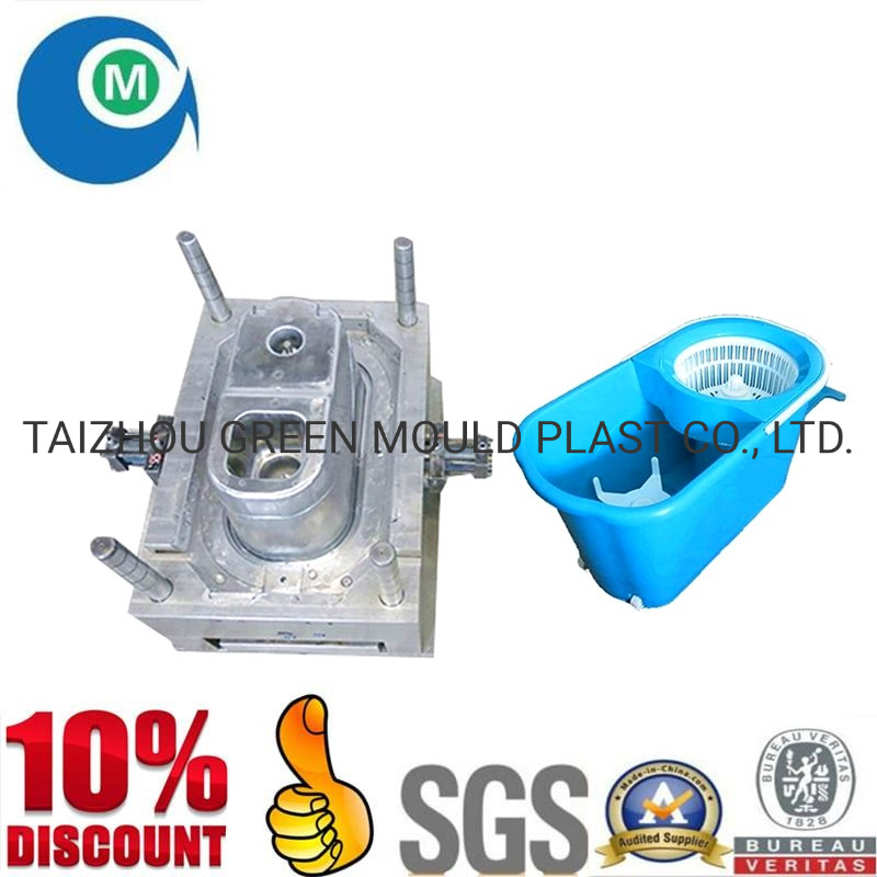 Custom Plastic Injection Mop Bucket Mould Making Factory for ABS PP PA PE PS PC POM Material