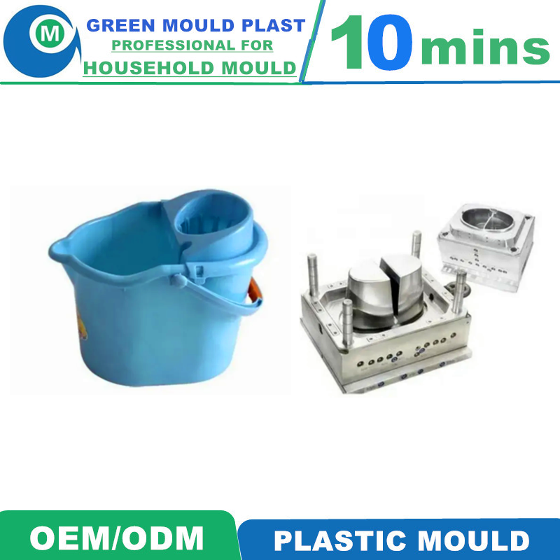High Grade Domestic Plastic Mop Bucket Molds With Diverse Styles