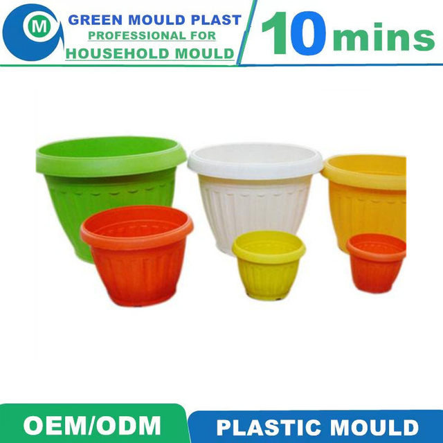 Hot Selling Custom Plastic Injection Molded Flower Pot Molds Provided by OEM/ODM