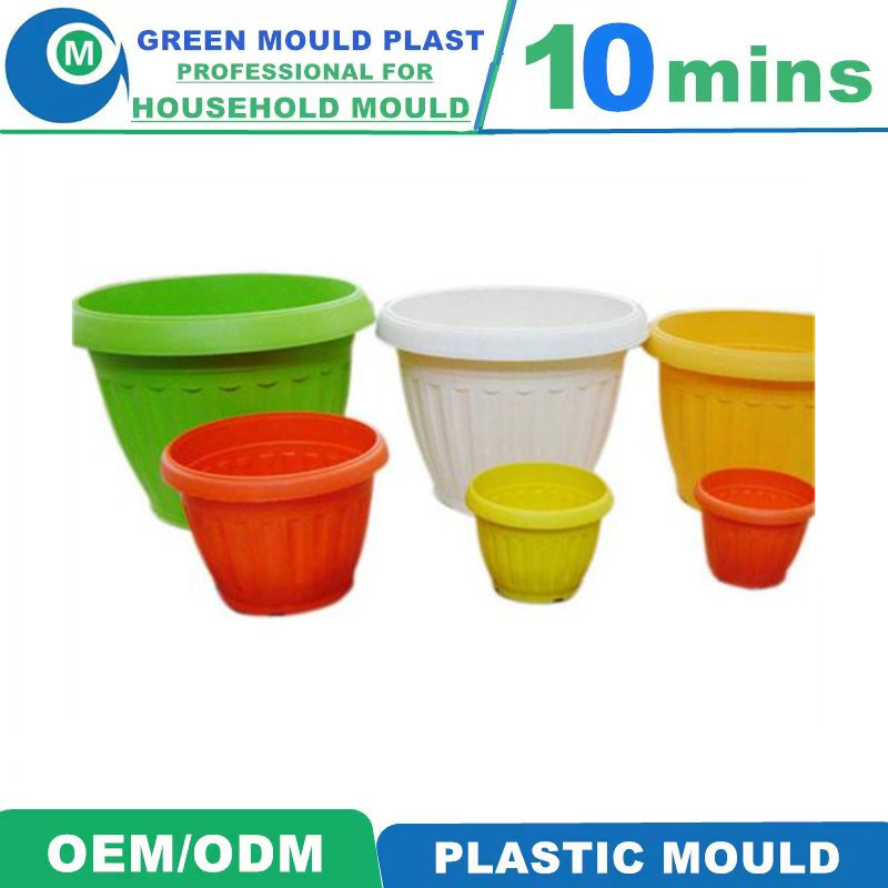 Hot Selling Custom Plastic Injection Molded Flower Pot Molds Provided by OEM/ODM