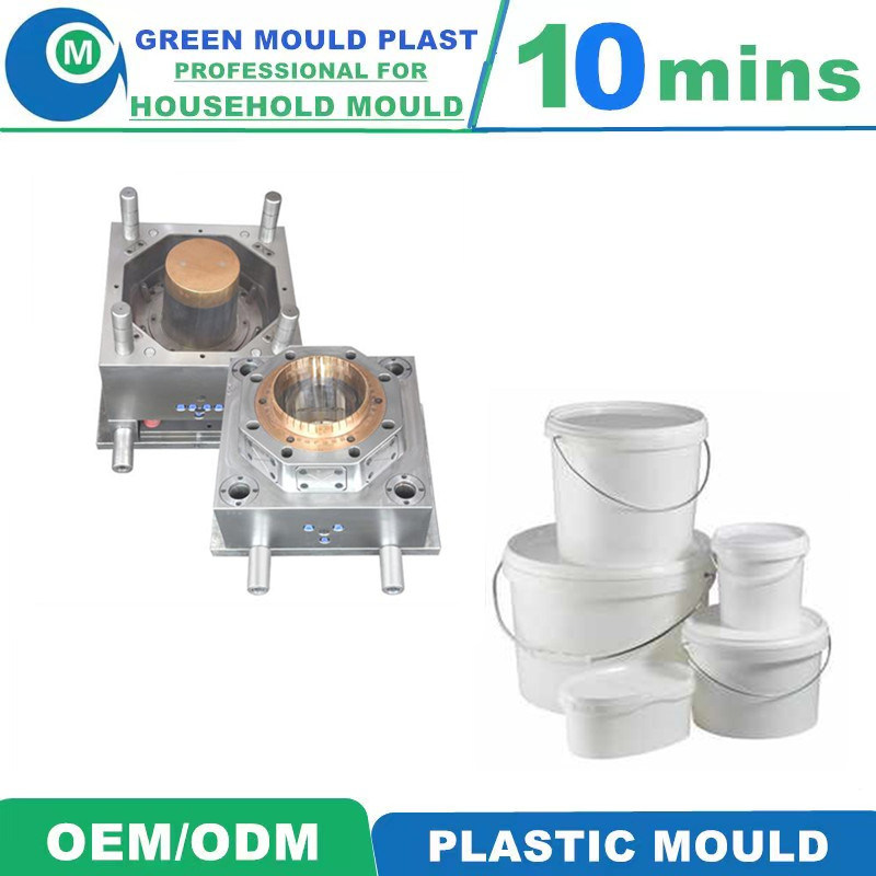 Customized High-Quality Plastic Injection Paint Bucket Molds