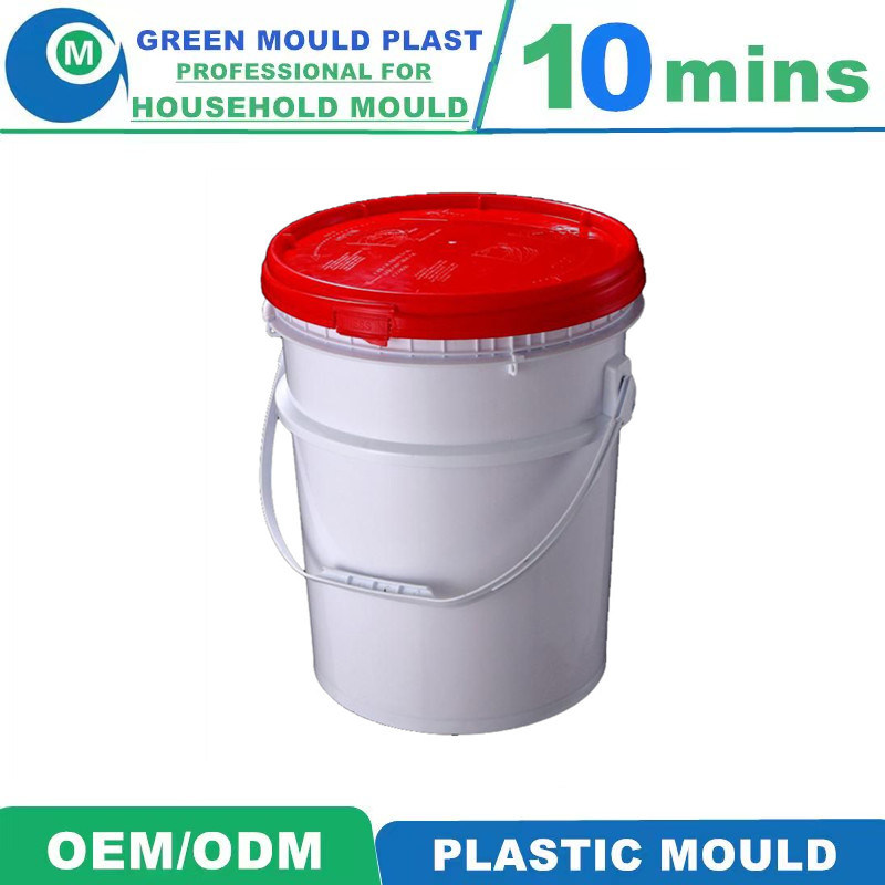 Customized High-Quality Plastic Injection Paint Bucket Molds