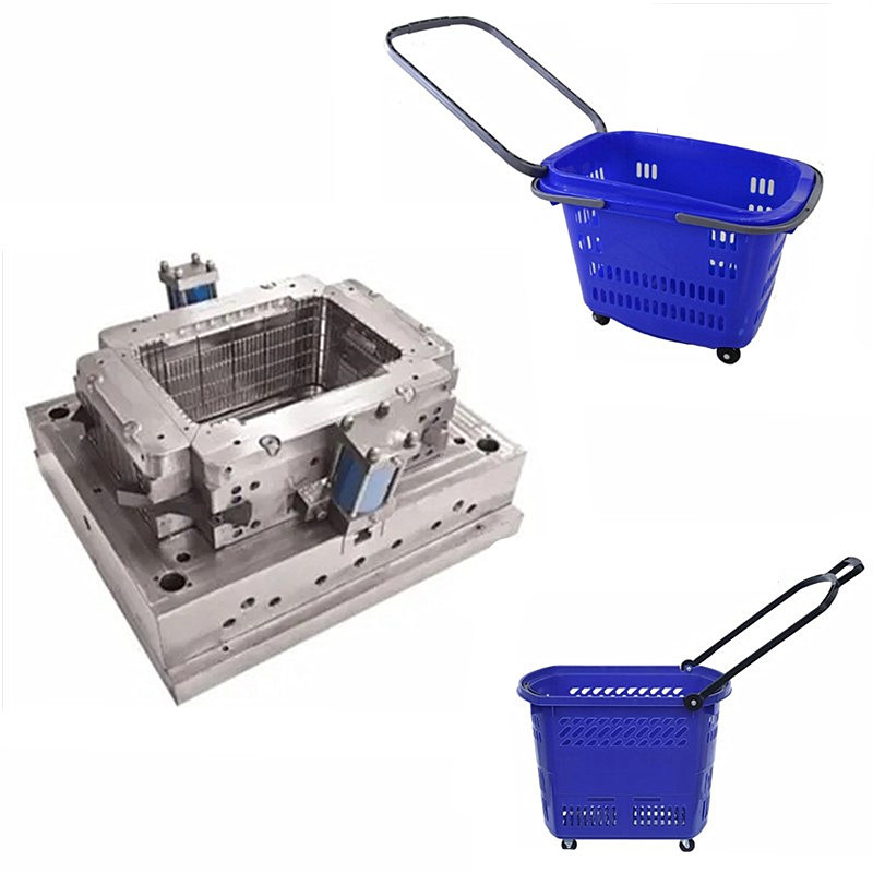 Direct Factory Custom Plastic Shopping Hand Basket Injection Mould Household Basket Tooling Manufacture China Factory