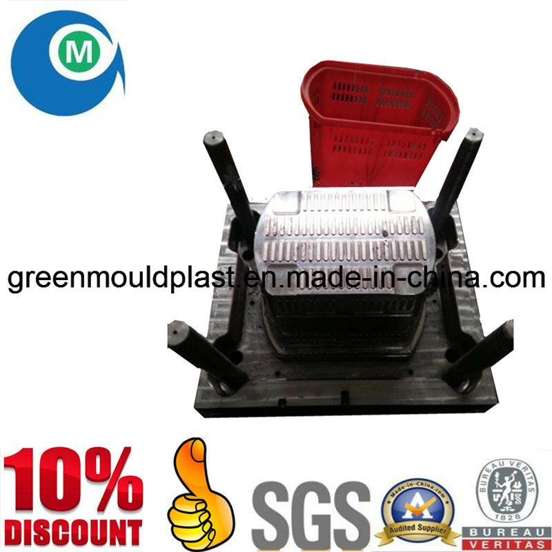 Daily Used Automatic Injection Supermarket Plastic Shopping Basket Mould