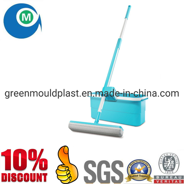 Plastic Microfiber Flat Washing Cleaning Mop Bucket Mould for Selling