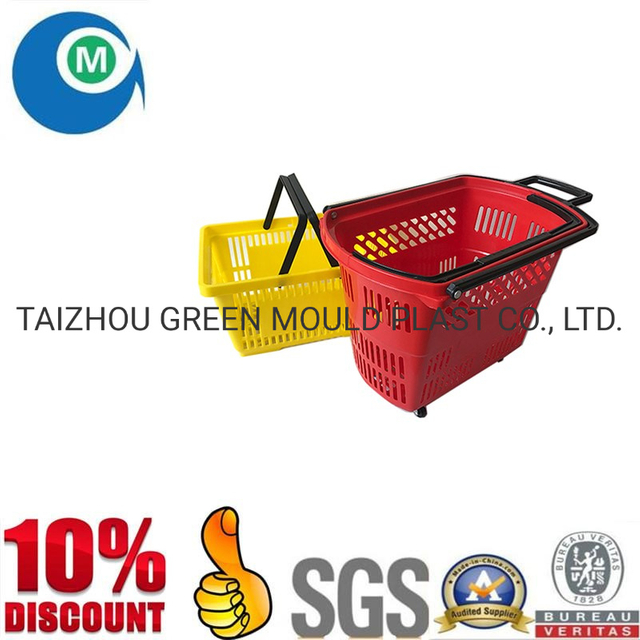 Top Quality Injection Shopping Basket Plastic Mould/OEM Custom Injection Basket Plastic Mold