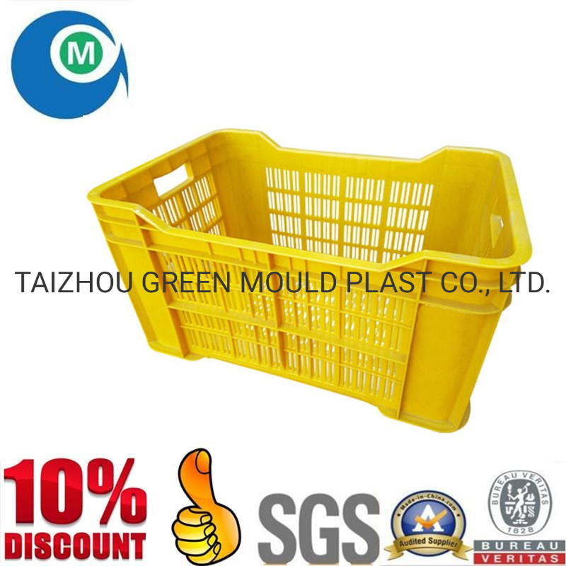 Plastic Injection Vegetable Fruit Crate Mold Manufacturer Plastic Injection Turnover Logistics Box Mould