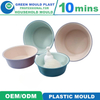 No Flash Step Scratch Mix Material Injection Plastic PP Basin Mould