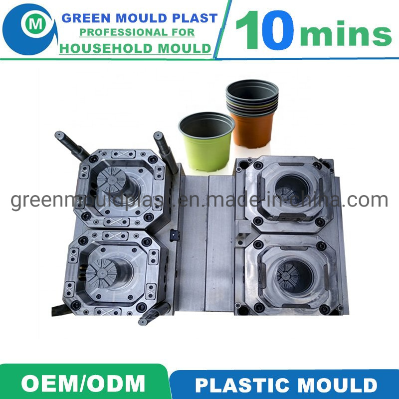 China Mould Factory Plastic Injection Rattan Flowerpot Mould Making