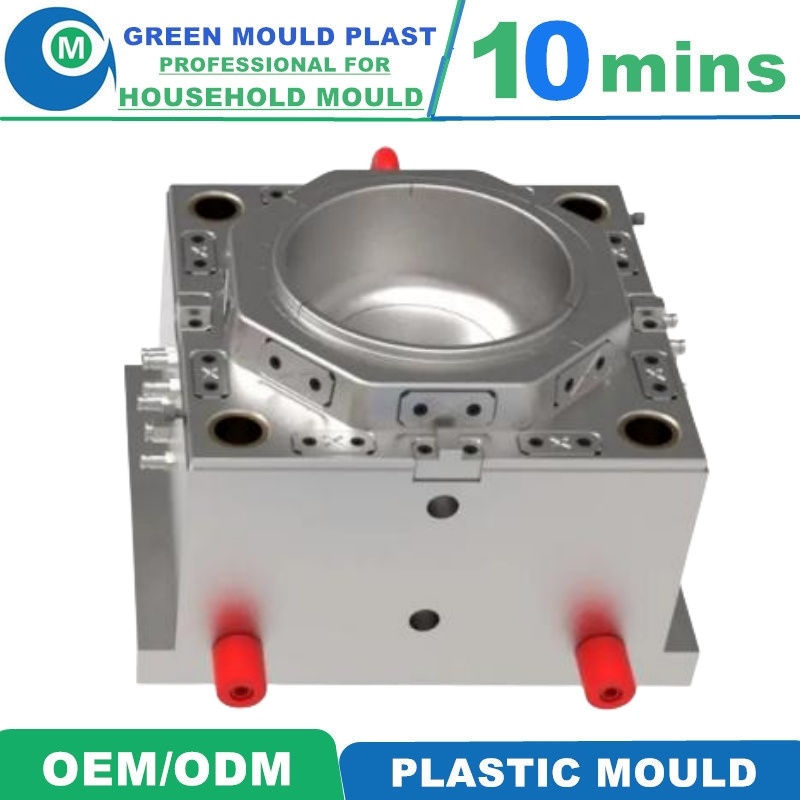 Smooth Partingline Injection Plastic Washing Cloth Vegetable Basin Mould