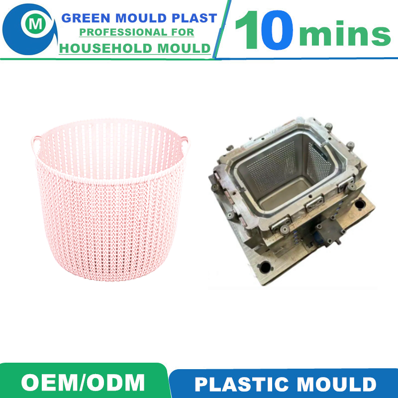 High Grade Domestic Plastic Washing Cloth Basket Molds With Diverse Styles