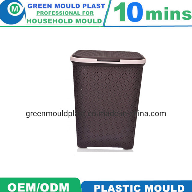 Rattan Imitation Plastic Injection Laundry Basket Mould Manufacturer
