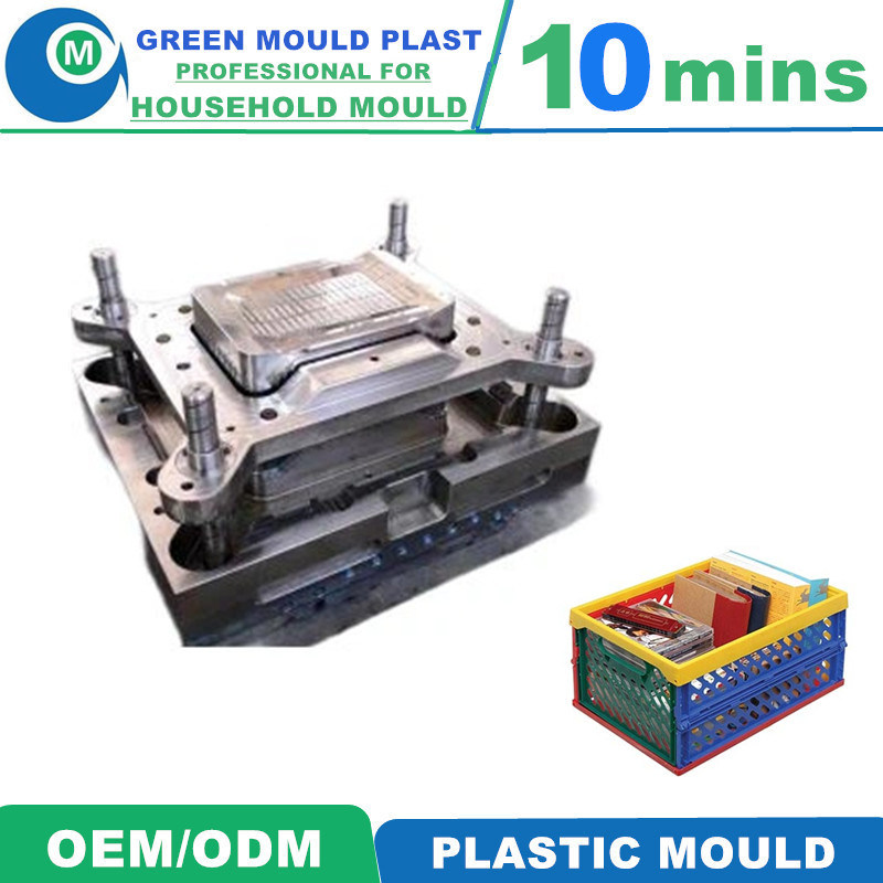 Customized Plastic Injection Ctates Mold Crate Mold Vegetable Folding Crate Injection Mould