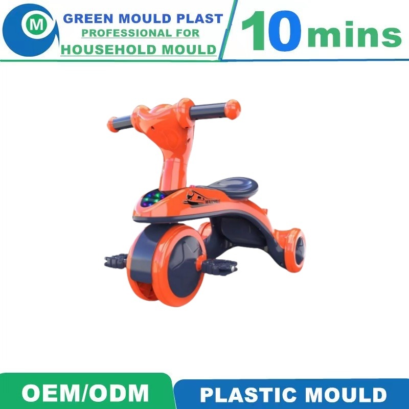 Injection Plastic Mould Baby Toy Mould Kids Plastic Four Wheels Toy Car Mold Baby Swing Car Mould Factory Manufacturer