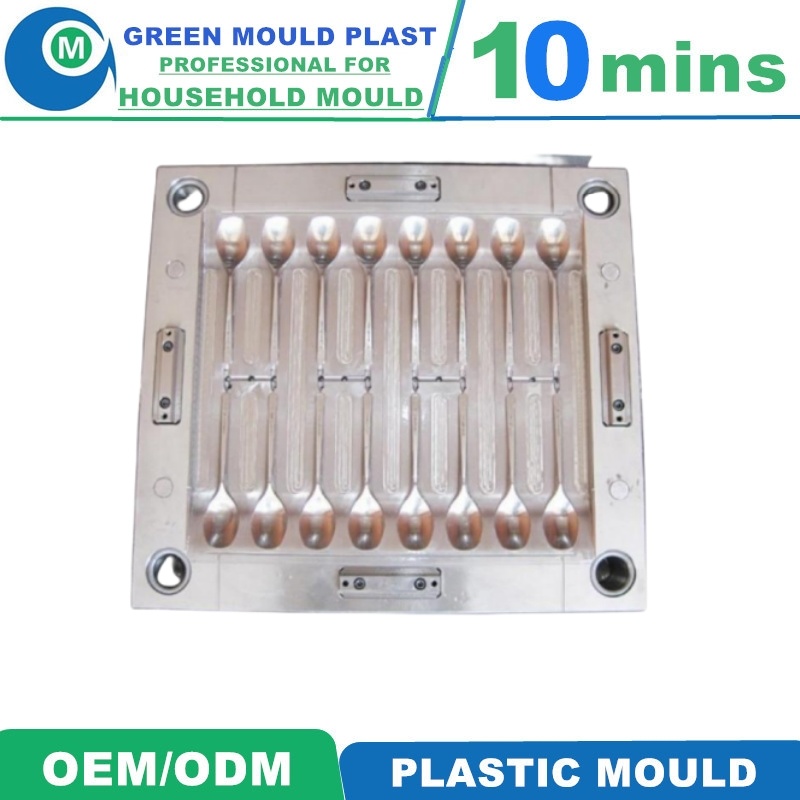 Taizhou Huangyan Mould Factory Plastic Injection Spoon Fork Knife Tableware Mould