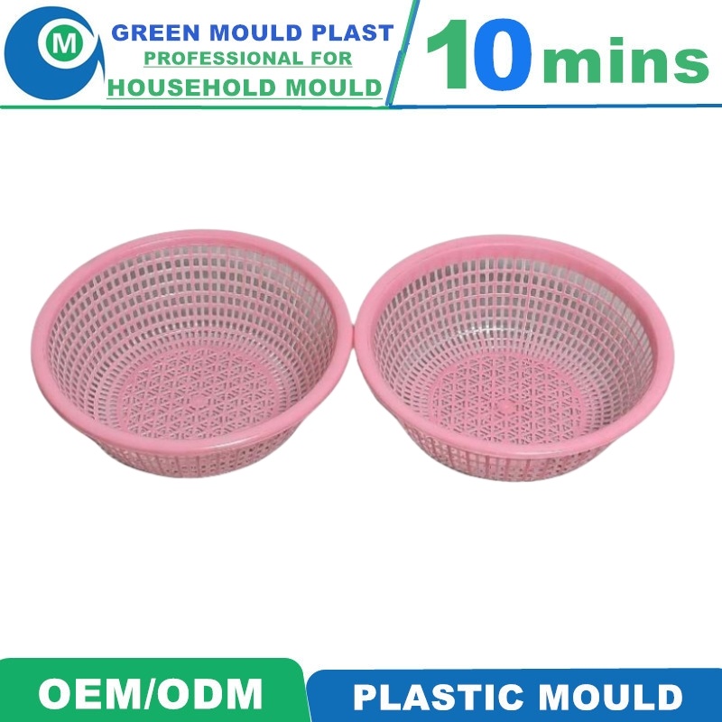 OEM Customized Plastic Injection Basket Mould for Washing Vegetables