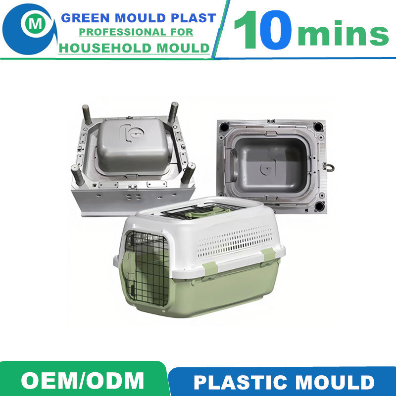 Portable Airline Pet Transport Box Durable Plastic Mould/Mold Travel Carrier for Small Animals Cats Dogs