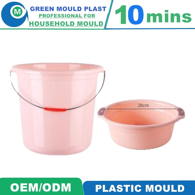 Mirror Polish High Strength PP Water Bucket Tool Shop Mould Manufacturer