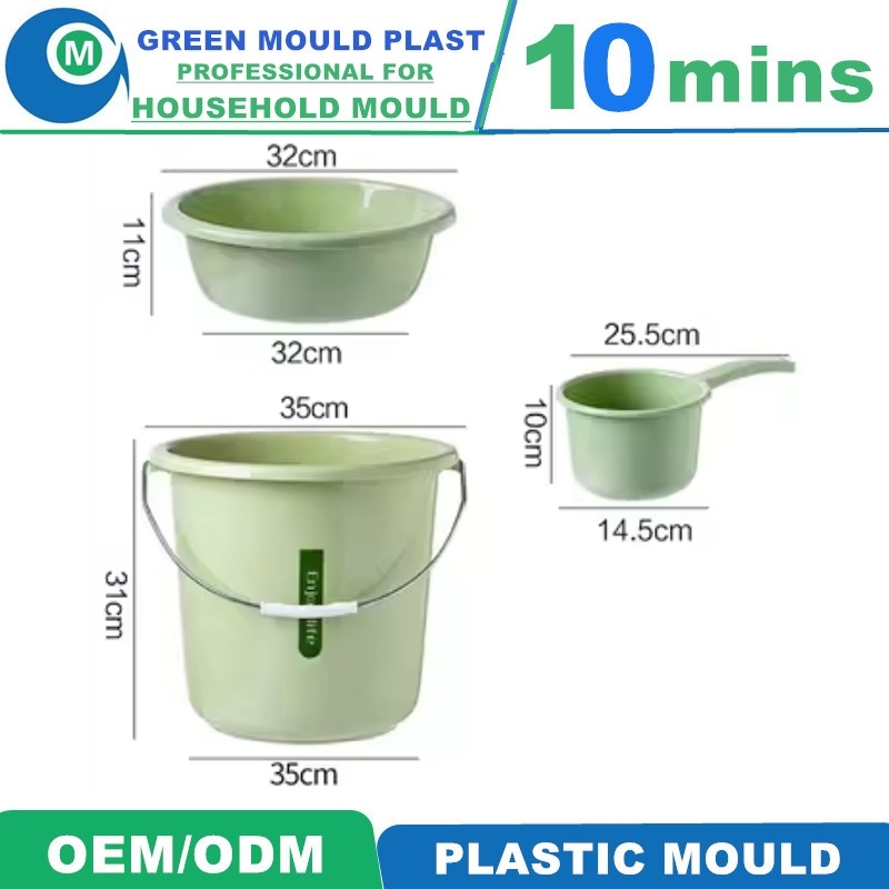 PP High Strength 13L Water Bucket Injection Plastic Mould with Low Price